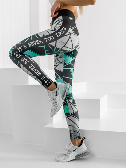 Leggings verde menta para mujer Bolf 20432