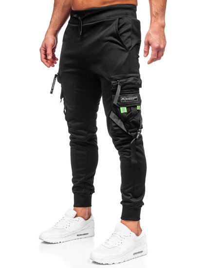 Pantalón cargo cargo joggers para hombre negro Bolf HS7162