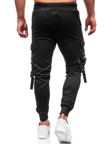 Pantalón cargo cargo joggers para hombre negro Bolf HS7162