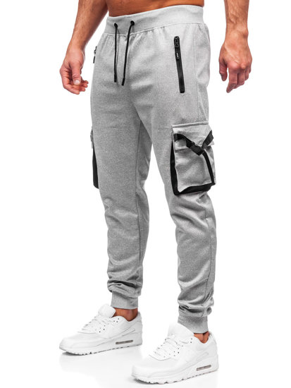 Pantalón cargo de chándal jogger para hombre gris Bolf 8K1116