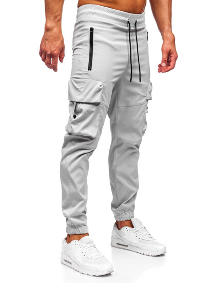 Pantalón cargo de chándal jogger para hombre gris Bolf HSS299