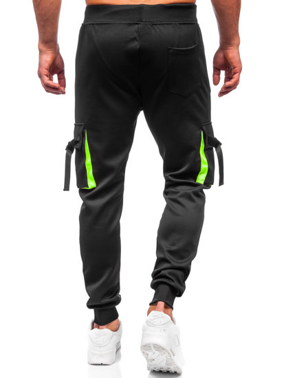 Pantalón cargo de chándal jogger para hombre negro Bolf 8K1116