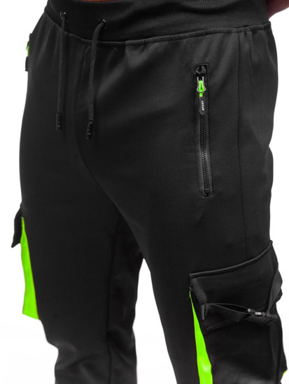 Pantalón cargo de chándal jogger para hombre negro Bolf 8K1116