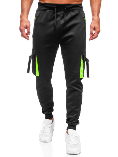 Pantalón cargo de chándal jogger para hombre negro Bolf 8K1116