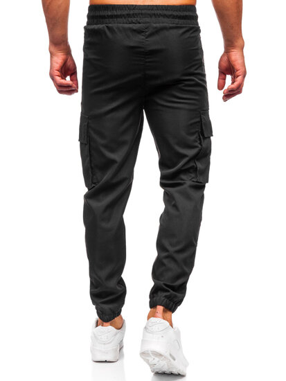 Pantalón cargo de chándal jogger para hombre negro Bolf HSS297