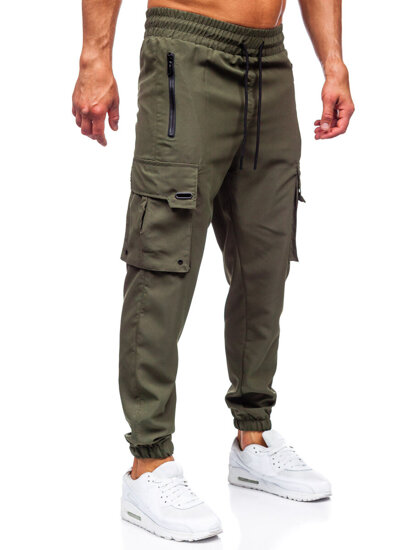 Pantalón cargo de chándal jogger para hombre verde Bolf HSS298