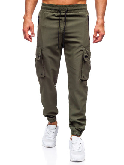 Pantalón cargo de chándal jogger para hombre verde Bolf HSS298