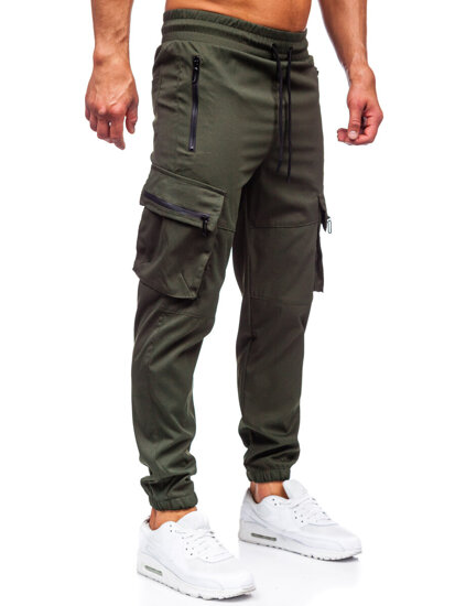 Pantalón cargo de chándal jogger para hombre verde Bolf HSS300