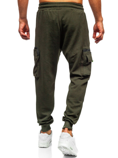 Pantalón cargo de chándal jogger para hombre verde Bolf K18