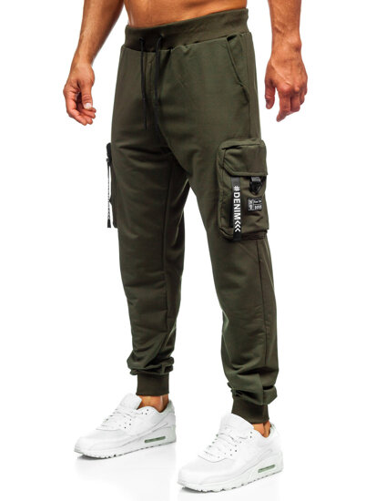 Pantalón cargo de chándal jogger para hombre verde Bolf K20