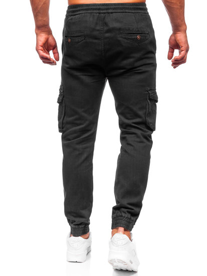 Pantalón cargo jogger para hombre negro Bolf MP0181N