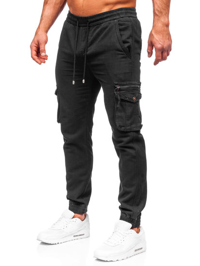 Pantalón cargo jogger para hombre negro Bolf MP0181N