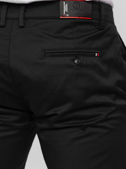 Pantalón chino de tela negro Bolf KA9810