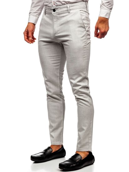 Pantalón chino de tela para hombre color beige Bolf 0015