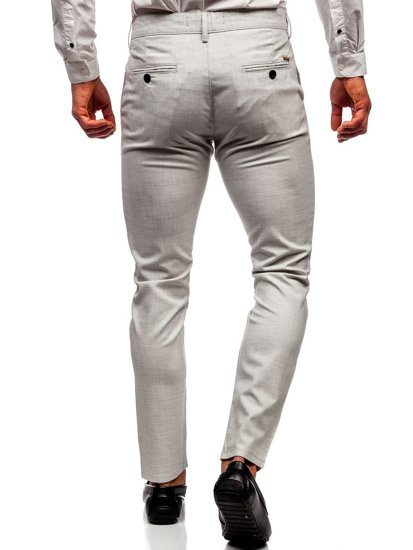 Pantalón chino de tela para hombre color beige Bolf 0015