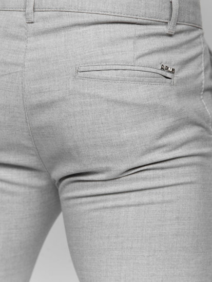 Pantalón chino de tela para hombre gris Bolf 0041