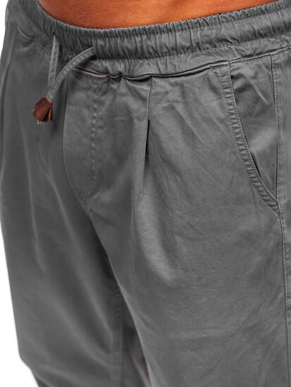 Pantalón chino de tela para hombre gris Bolf 6237