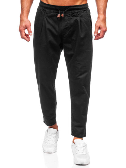 Pantalón chino de tela para hombre negro Bolf 6237