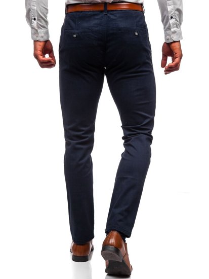 Pantalón chino para hombre azul marino oscuro Bolf 1143