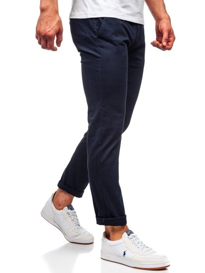 Pantalón chino para hombre azul marino oscuro Bolf 1143