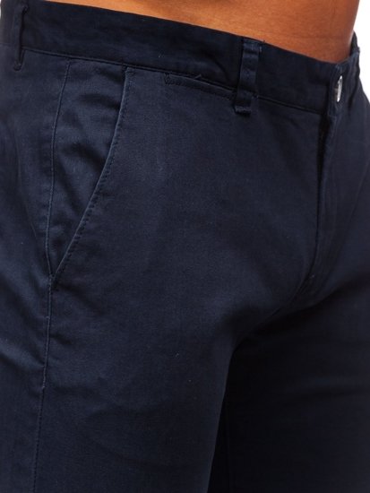 Pantalón chino para hombre azul marino oscuro Bolf 1143