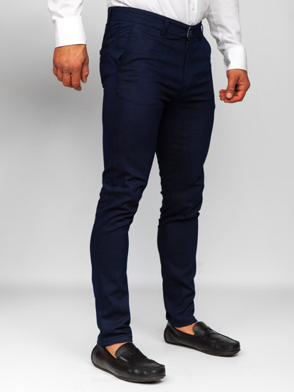 Pantalón chino para hombre azul oscuro Bolf 5000-2