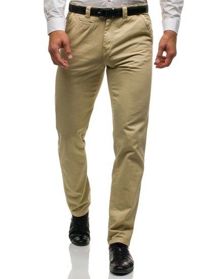 Pantalón chino para hombre beige Bolf 6190