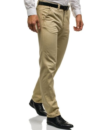 Pantalón chino para hombre beige Bolf 6190