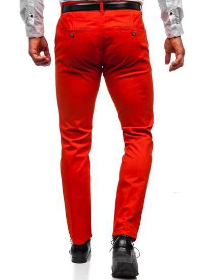 Pantalón chino para hombre naranja oscuro Bolf 1143