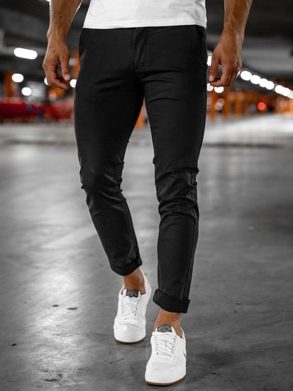 Pantalón chino para hombre negro Bolf 1146