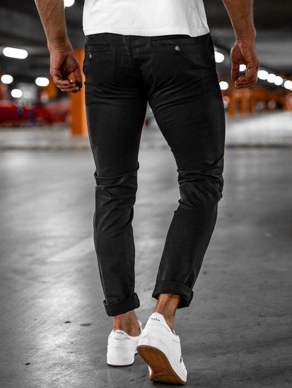 Pantalón chino para hombre negro Bolf 1146