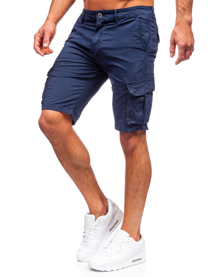 Pantalón corto cargo para hombre color azul oscuro Bolf YF2221