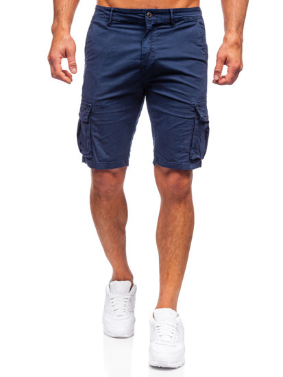 Pantalón corto cargo para hombre color azul oscuro Bolf YF2221