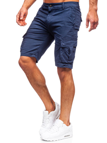 Pantalón corto cargo para hombre color azul oscuro Bolf YF2225