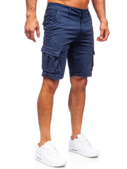 Pantalón corto cargo para hombre color azul oscuro Bolf YF2225