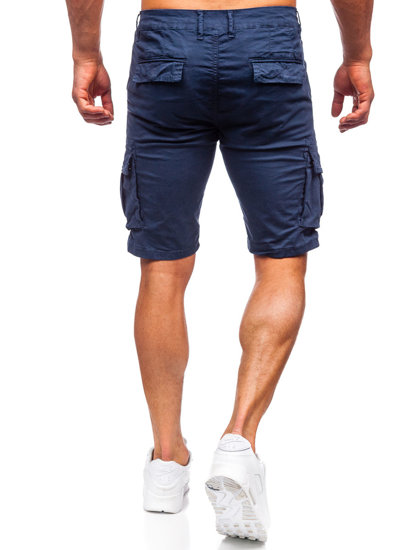 Pantalón corto cargo para hombre color azul oscuro Bolf YF2225