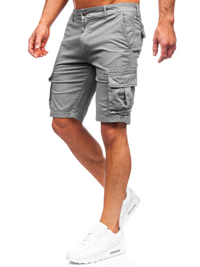 Pantalón corto cargo para hombre color gris Bolf YF2225