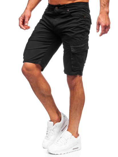 Pantalón corto cargo para hombre color negro Bolf YF2219