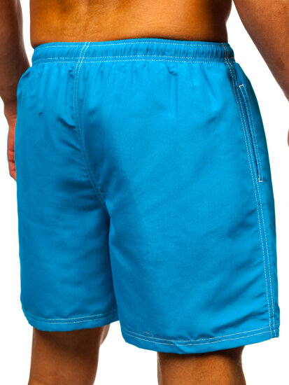 Pantalón corto de baño para hombre azul Bolf HN101