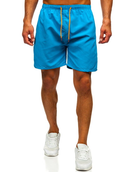 Pantalón corto de baño para hombre azul Bolf HN123