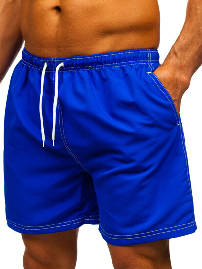 Pantalón corto de baño para hombre azul medio Bolf HN101