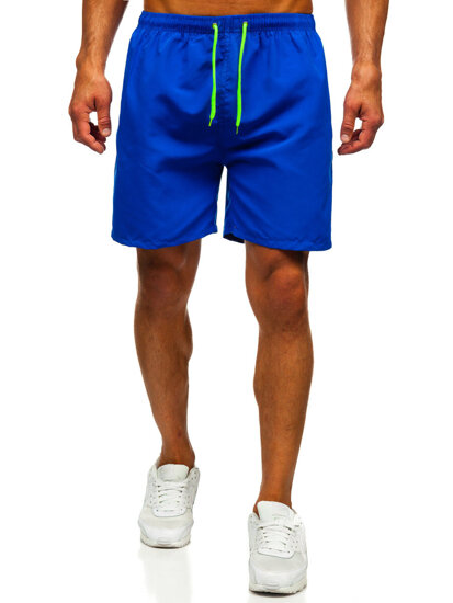 Pantalón corto de baño para hombre azul medio Bolf HN123