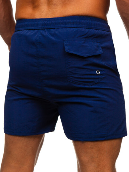 Pantalón corto de baño para hombre azul oscuro Bolf XL018