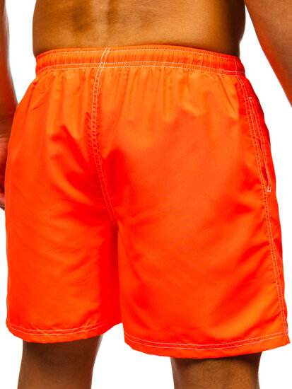 Pantalón corto de baño para hombre naranja oscuro Bolf HN101