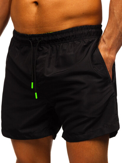 Pantalón corto de baño para hombre negro Bolf HM972