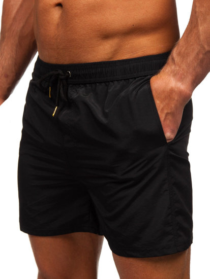 Pantalón corto de baño para hombre negro Bolf XL018