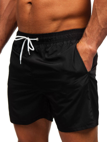 Pantalón corto de baño para hombre negro Bolf XL019