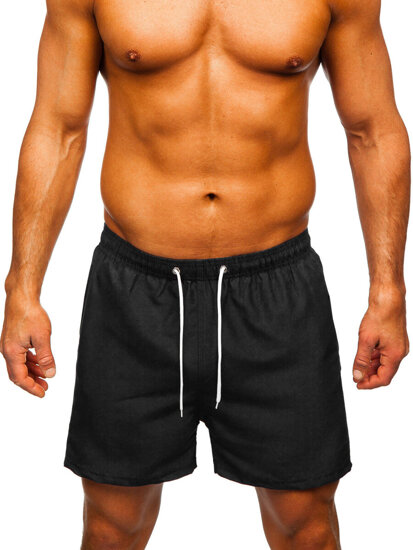 Pantalón corto de baño para hombre negro Bolf XL020