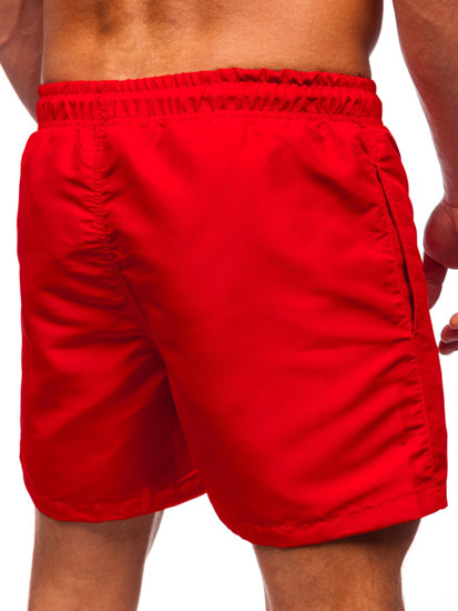 Pantalón corto de baño para hombre rojo Bolf 7729