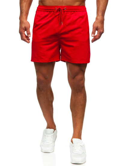 Pantalón corto de baño para hombre rojo Bolf XL018